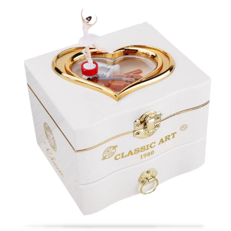Vanha soittorasia tanssijalla
