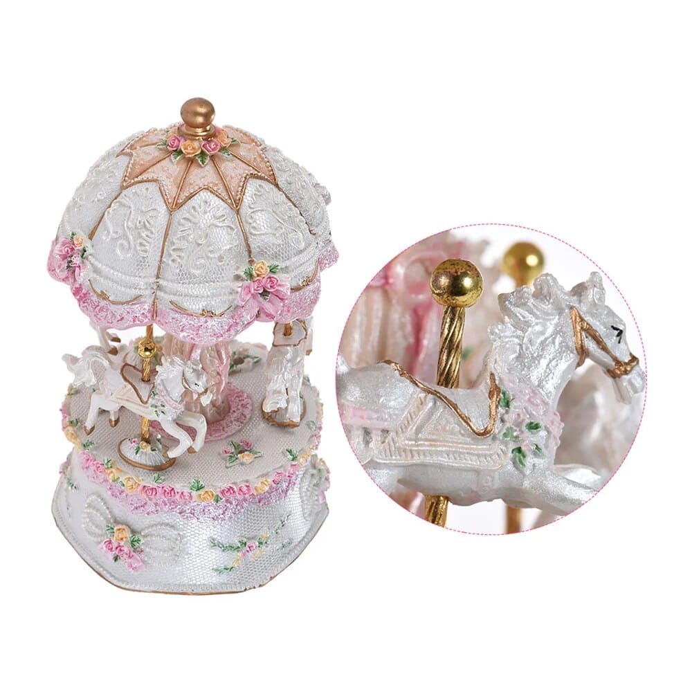 Vanha karuselli soittorasia - Image 4